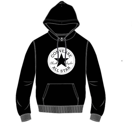 converse GO-TO CHUCK TAYLOR PATCH FRENCH TERRY HOODIE Unisex mikina US S 10023859-A06