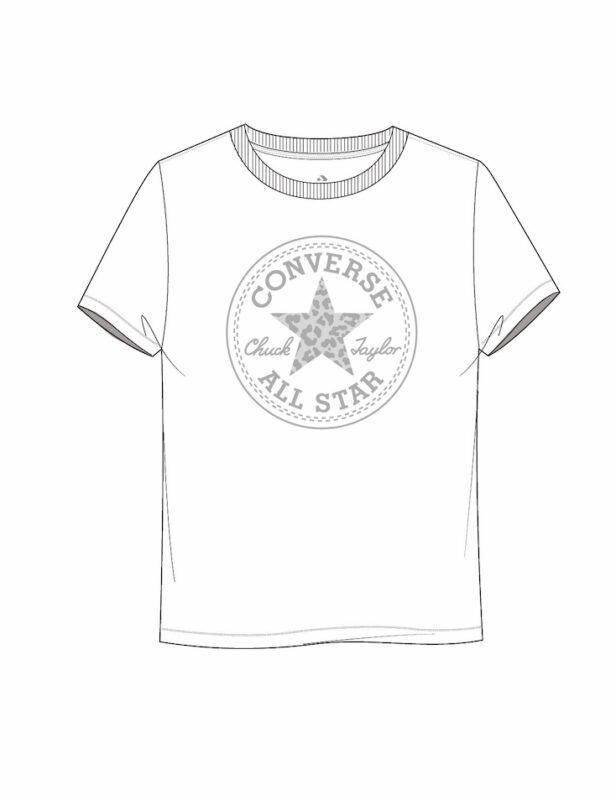 converse AUTHENTIC GLAM CHUCK PATCH GRAPHIC TEE Dámské tričko US L 10023446-A02
