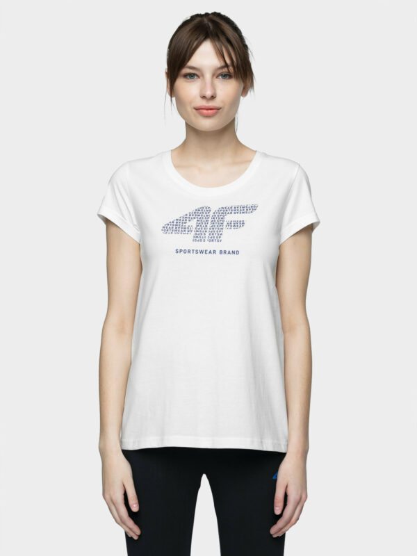 4F H4L21-TSD011 WHITE Dámské tričko US L H4L21-TSD011 WHITE