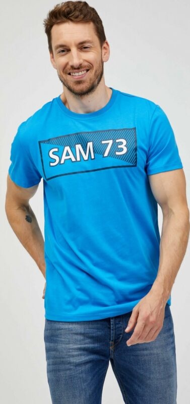 SAM 73 Pánské triko FENRI Modrá S
