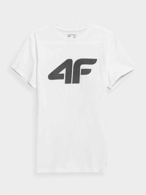 4F 4FSS23TTSHM537 WHITE Pánské tričko US M 4FSS23TTSHM537 WHITE