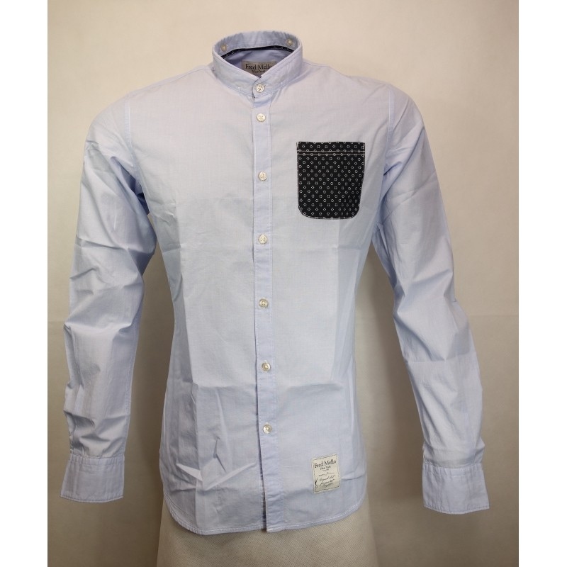 Fred Mello Azzurro Camicia Pánská košile US XL FM15S22CU