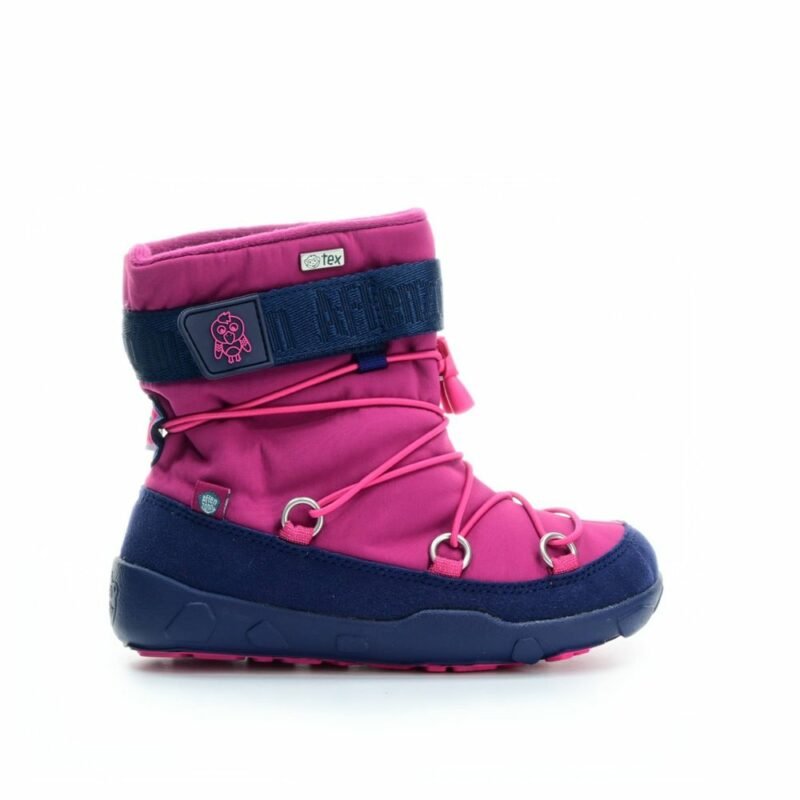 Affenzahn SNOWY WITTY VEGAN SNOWBOOT FLAMINGO Pink | Dětské zimní zateplené barefoot boty - 25